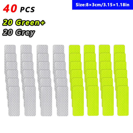 Car Wheel Hub Reflective Stripes Door Safety Opening Warning Sticker
