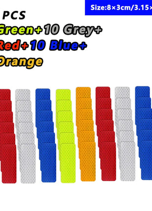 Car Wheel Hub Reflective Stripes Door Safety Opening Warning Sticker