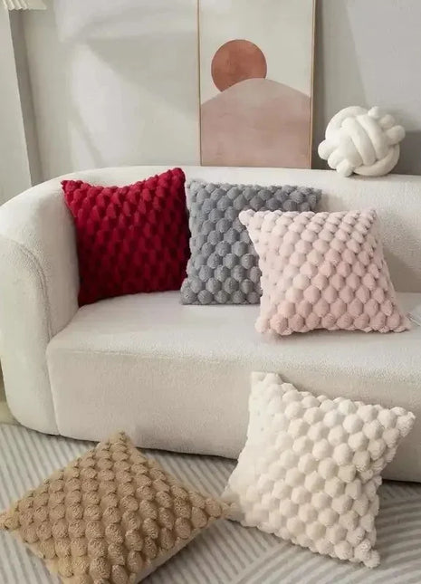 1pcs Pineapple Grid Turtle Pattern 3D Soft Plush Throw