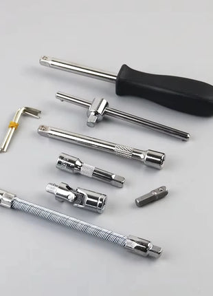 46pcs Car Repair Tool Kit 1/4-Inch Socket Set Car Repair Tool Ratchet