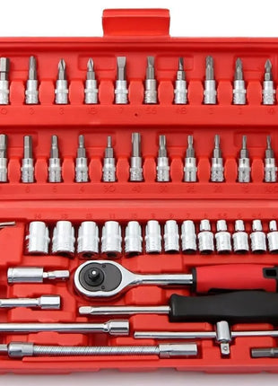 Wrench Set 46 Pcs Tool Kit For Car Tool Screwdriver And Bit Ratchet