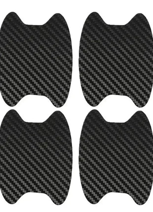 4Pcs Auto Door Sticker Carbon Fiber Scratches Resistant Cover Car