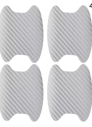 4Pcs Auto Door Sticker Carbon Fiber Scratches Resistant Cover Car
