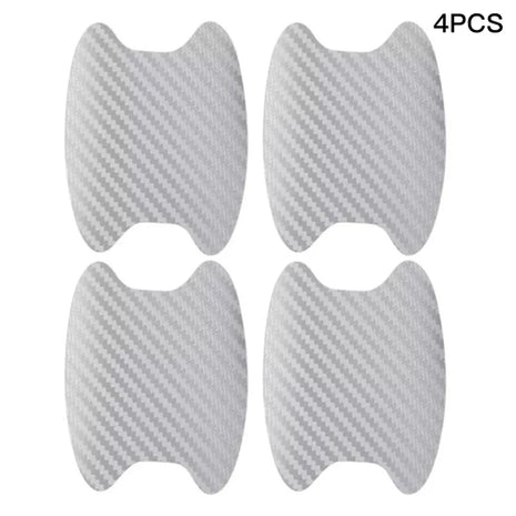 4Pcs Auto Door Sticker Carbon Fiber Scratches Resistant Cover Car