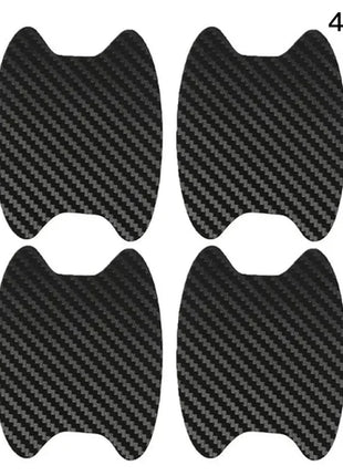4Pcs Auto Door Sticker Carbon Fiber Scratches Resistant Cover Car