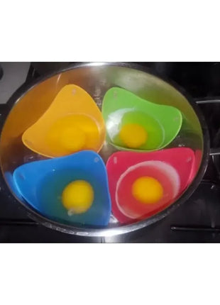Egg Steamer Silicone Egg Poacher Pods Cooking Tool for Microwave Air