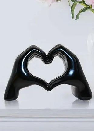 Resin Love Gesture Sculpture Desktop Decoration Sculpture Doll Nordic