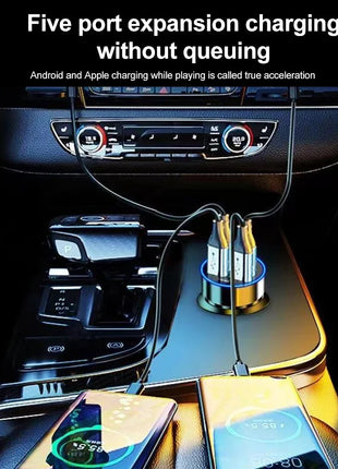 Car Charger 2-6 Ports Fast Quick Charging PD QC3.0 USB Car Phone