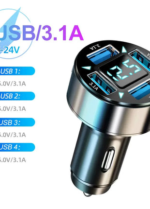 Car Charger 2-6 Ports Fast Quick Charging PD QC3.0 USB Car Phone