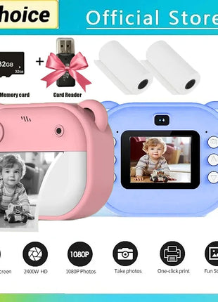 Children Digital Camera Instant Print for Kids Thermal Print Camera