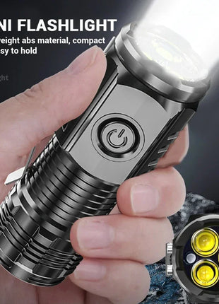 Super Bright Mini 3LED Flashlight With Pen Clip And Tail