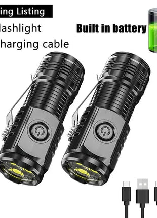 Super Bright Mini 3LED Flashlight With Pen Clip And Tail