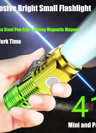 3LED Super Bright Flashlight Portable Mini Burst Flash Torch