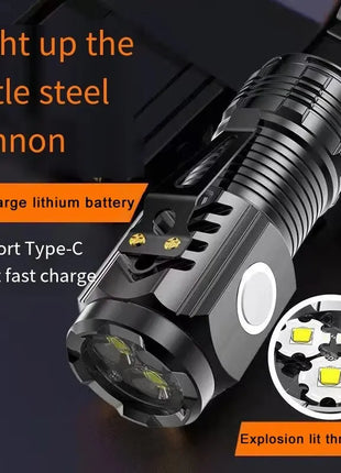 3LED Super Bright Flashlight Portable Mini Burst Flash Torch