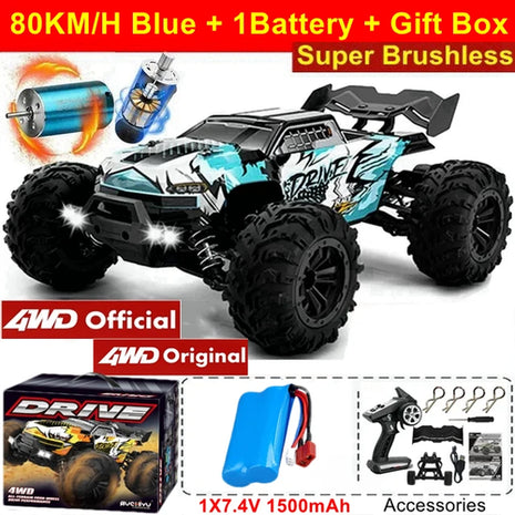 4WD Remote Control Car Off Road 4x4 RC High Speed Buggy Truck Super