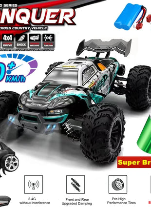 Super Brushless 80KM or 50KM/H 4WD RC Car With LED Remote Control Cars