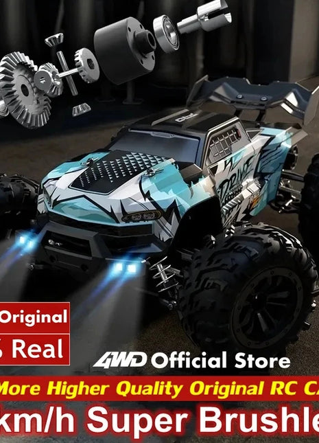 Super Brushless 80KM or 50KM/H 4WD RC Car With LED Remote Control Cars
