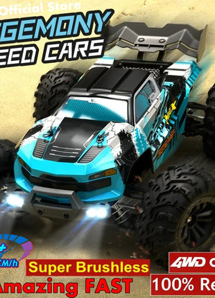 Super Brushless 80KM or 50KM/H 4WD RC Car With LED Remote Control Cars