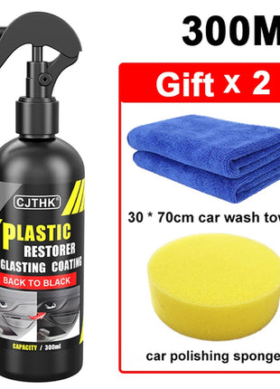 Car Plastic Restorer Back To Black Gloss Plastic Renovator Longlasting