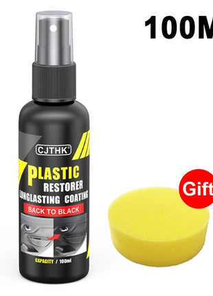 Car Plastic Restorer Back To Black Gloss Plastic Renovator Longlasting