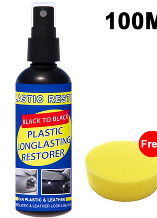 Car Plastic Restorer Coating Agent Auto Plastic Rubber Exterior Repair