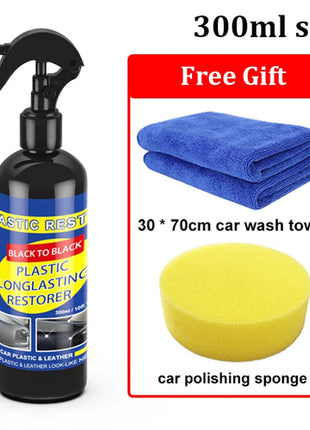 Car Plastic Restorer Coating Agent Auto Plastic Rubber Exterior Repair