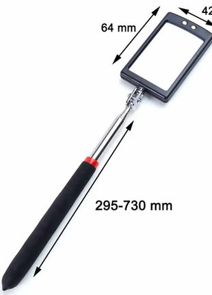 360° Inspection Mirror LED Light Telescoping Mirrors Extend Mechanic