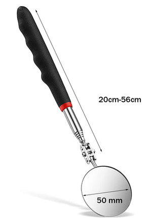 360° Inspection Mirror LED Light Telescoping Mirrors Extend Mechanic