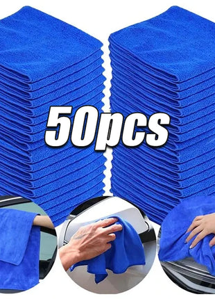 10Pcs Microfiber Towels Car Wash Drying Cloth Towel Household Cleaning