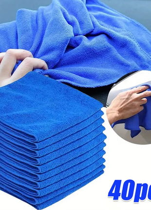 10Pcs Microfiber Towels Car Wash Drying Cloth Towel Household Cleaning
