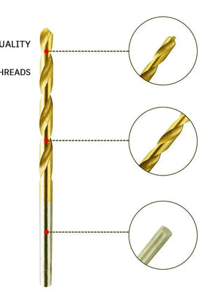 Titanium Plated Straight Shank Twist Drill High Quality Mini Twist