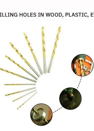 Titanium Plated Straight Shank Twist Drill High Quality Mini Twist