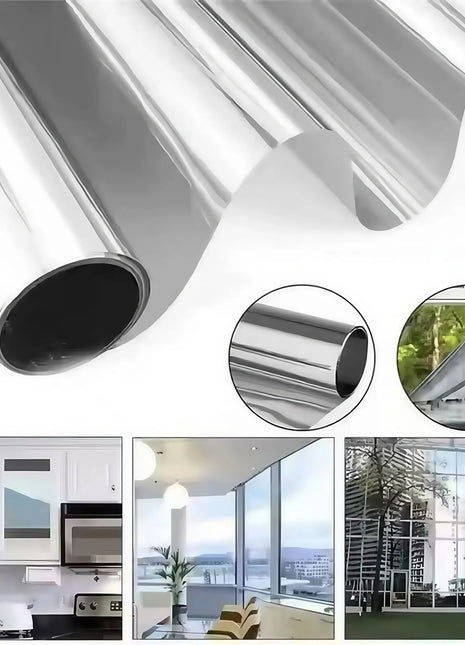 Silver Sunscreen Insulation Film Glass Sticker Anti-Peeping Anti-Light