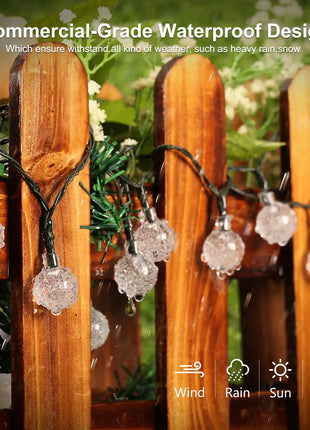 20～100 LED Solar Light Outdoor IP65 Waterproof String Fairy Lamps