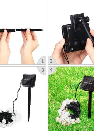 20～100 LED Solar Light Outdoor IP65 Waterproof String Fairy Lamps