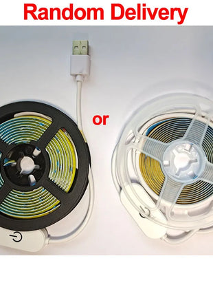 LED COB Light Strip Touch Dimmer Flexible Diode Tape 5V USB Linear