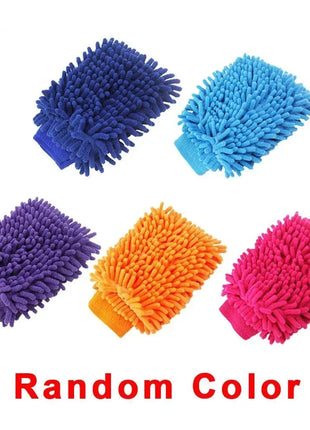 Car Wash Gloves Chenille Coral Fleece Gloves Washing Wiper Car