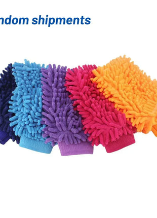 Car Wash Gloves Chenille Coral Fleece Gloves Washing Wiper Car