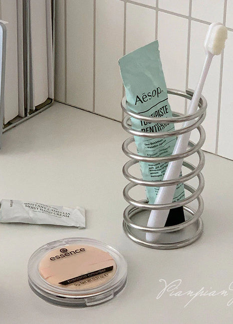 Stainless Steel Toothbrush Holder Metal Bathroom Accessories Tool for