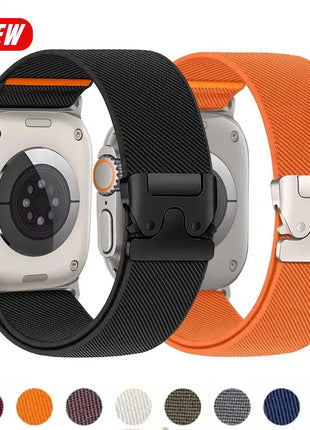 Nylon Strap for Apple Watch Ultra 2 Band 49mm 10 9 8 7 45mm 41mm 44mm