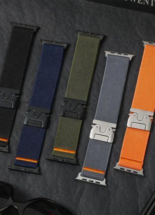 Nylon Strap for Apple Watch Ultra 2 Band 49mm 10 9 8 7 45mm 41mm 44mm