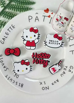MINISO Sanrio Hello Kitty Shoe Charms DIY Detachable Hole Shoes