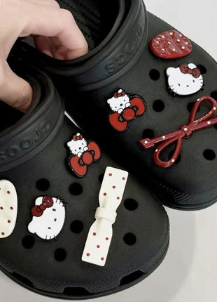 MINISO Sanrio Hello Kitty Shoe Charms DIY Detachable Hole Shoes