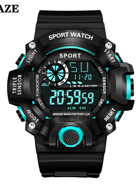 YIKAZE Men's LED Digital Watch Men Sport Watches Fitness Electronic