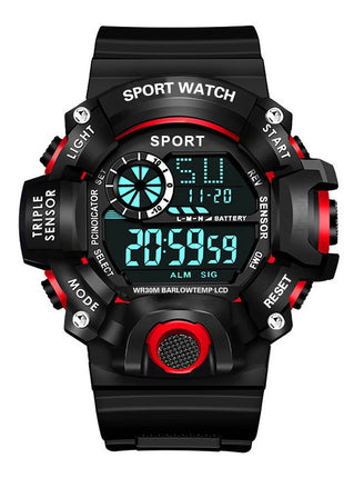 YIKAZE Men's LED Digital Watch Men Sport Watches Fitness Electronic
