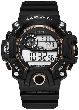 YIKAZE Men's LED Digital Watch Men Sport Watches Fitness Electronic