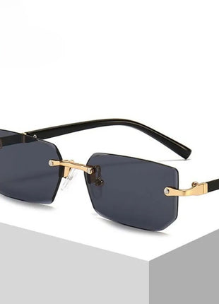 Retro Korean Sunglasses Seaside Frameless Eyeglasse Anti UV400