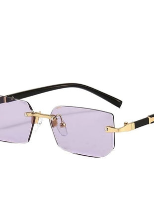 Retro Korean Sunglasses Seaside Frameless Eyeglasse Anti UV400