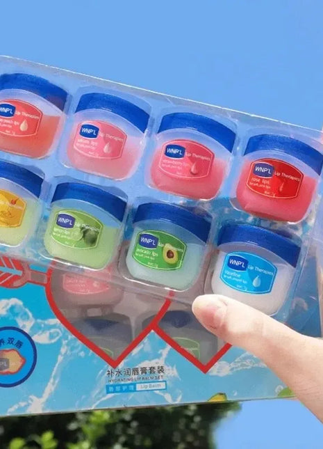 4/6/8pcs Moisturizing Lip Balm Set Whitening Moisturizing Base Natural