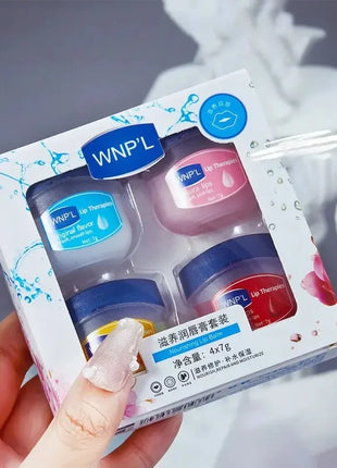 4/6/8pcs Moisturizing Lip Balm Set Whitening Moisturizing Base Natural